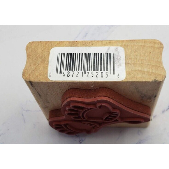 Winter Snow Fun Children's Gloves Wood Mounted Rubber Stamp - Picture 5 of 7